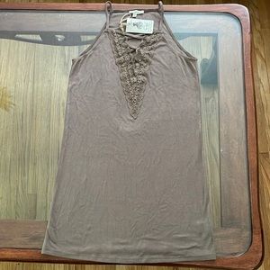 New with tags Easel Los Angeles Spaghetti Strap Tunic Top Or Short Sun Dress.